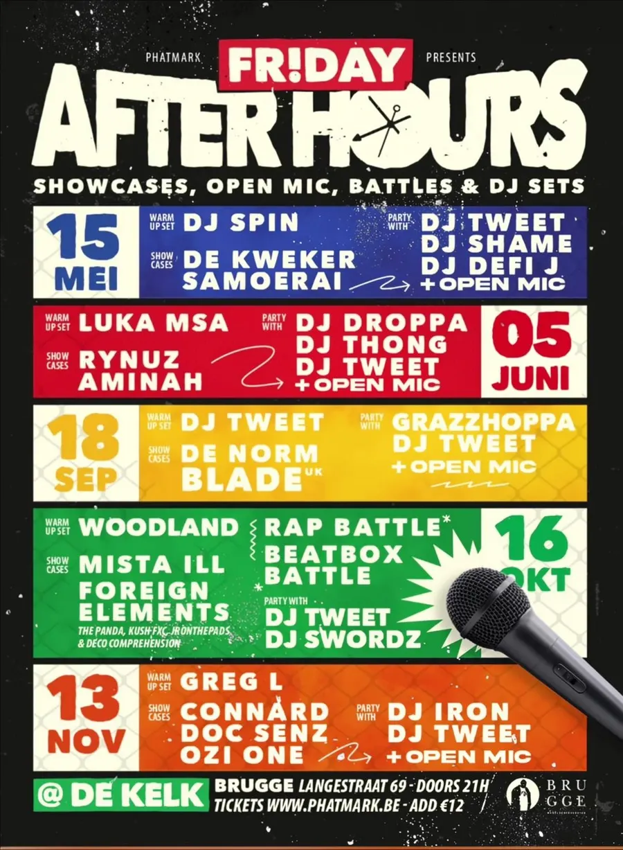 De Kweker live tijdens Phatmarks' Friday After Hours