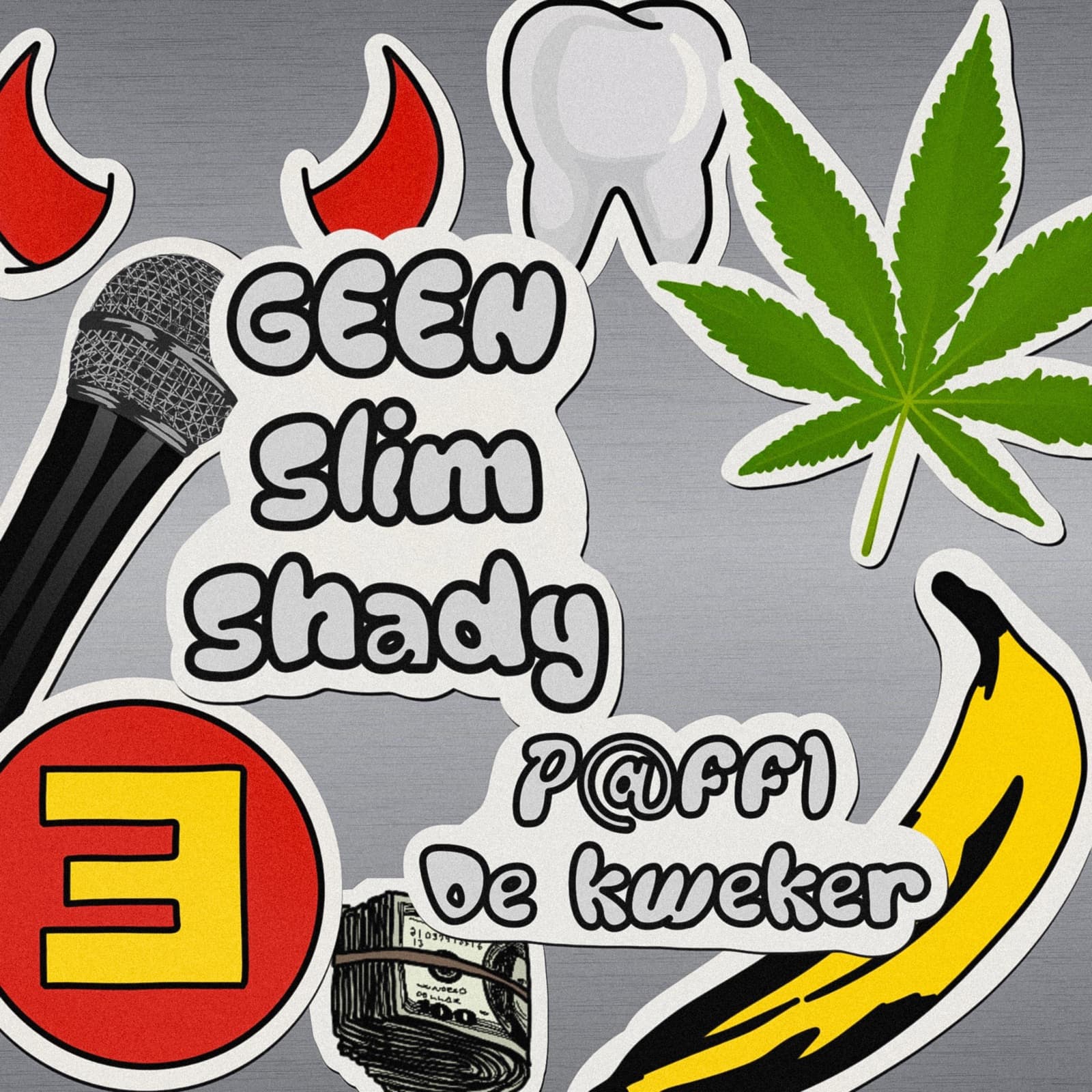 Cover van P@FF1 ft. De Kweker · Geen Slim Shady