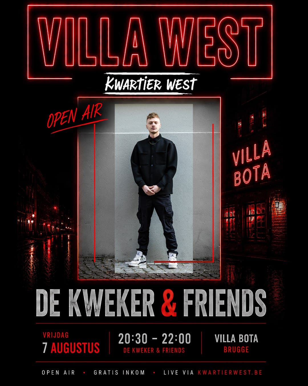 Affiche van De Kweker & Friends · Villa West
